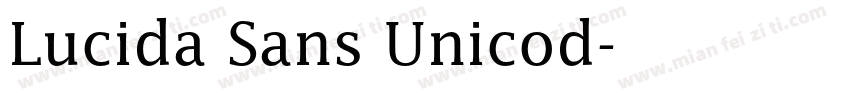 Lucida Sans Unicod字体转换